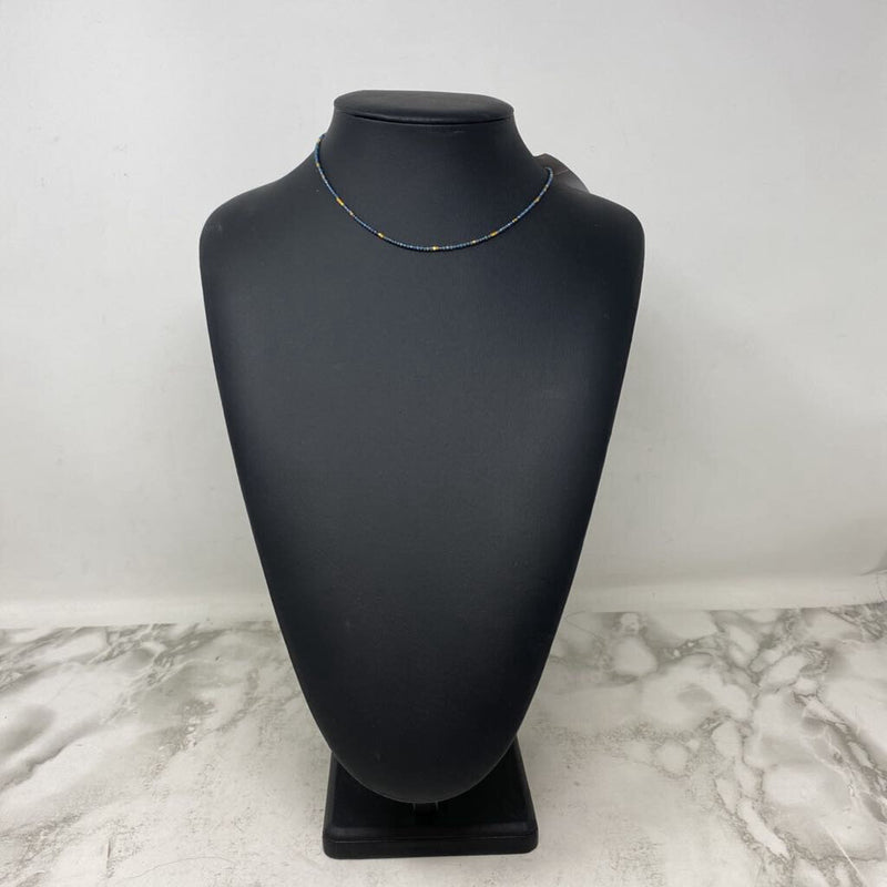 WOMEN'S NECKLACE blue gold