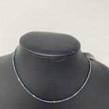 WOMEN'S NECKLACE blue gold