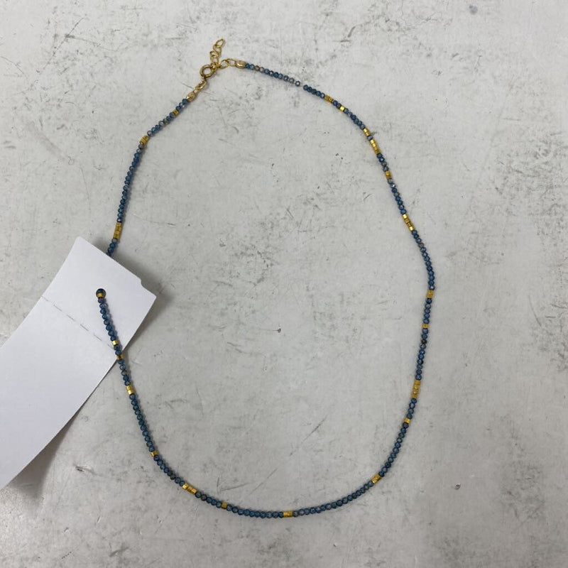 WOMEN'S NECKLACE blue gold