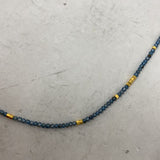 WOMEN'S NECKLACE blue gold