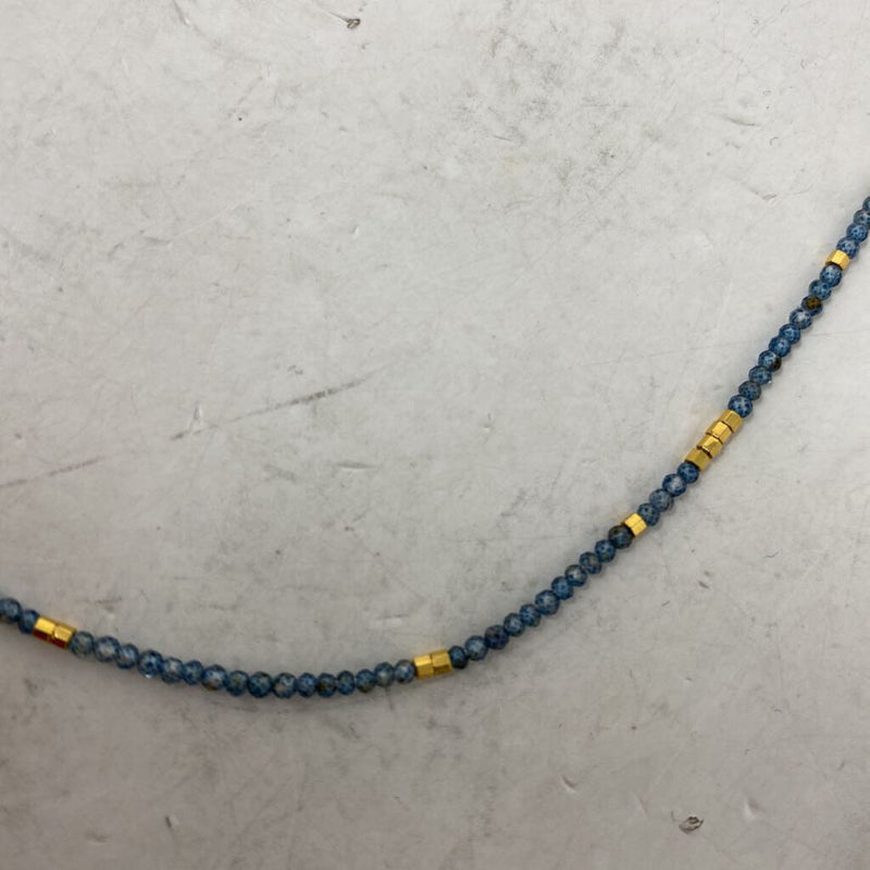 WOMEN'S NECKLACE blue gold