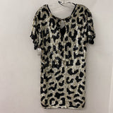 AIDAN mattox WOMEN'S DRESS black white cream 8