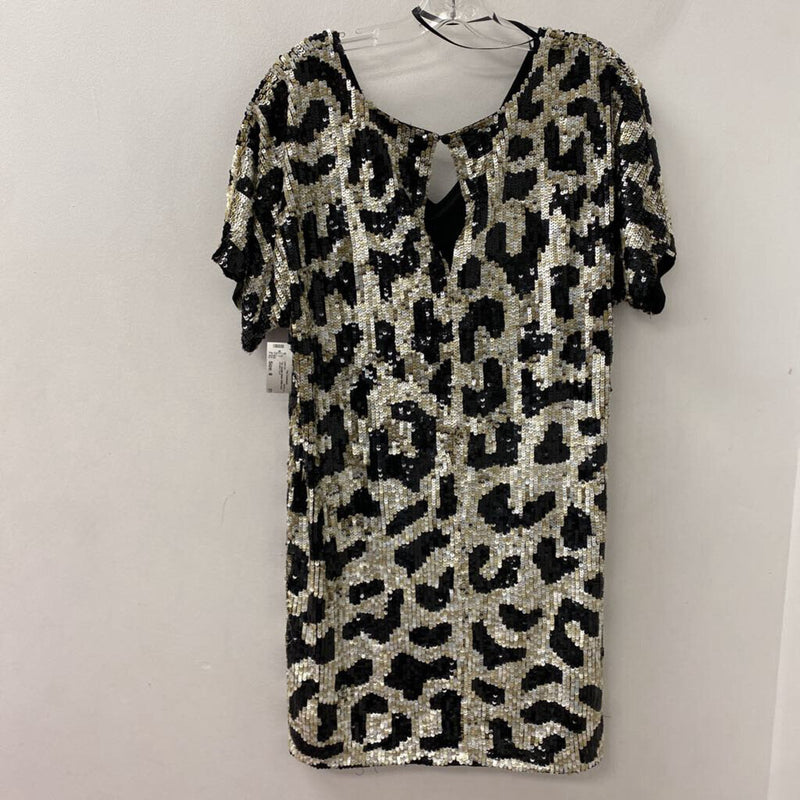 AIDAN mattox WOMEN'S DRESS black white cream 8