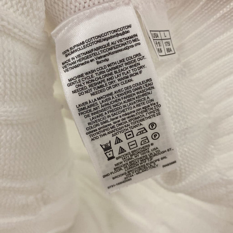 BROOKS BROTHERS WOMEN'S SWEATER white burgundy navy L