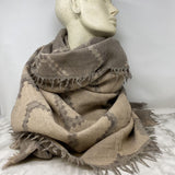 WILFRED WOMEN'S SCARF/SHAWL brown taupe