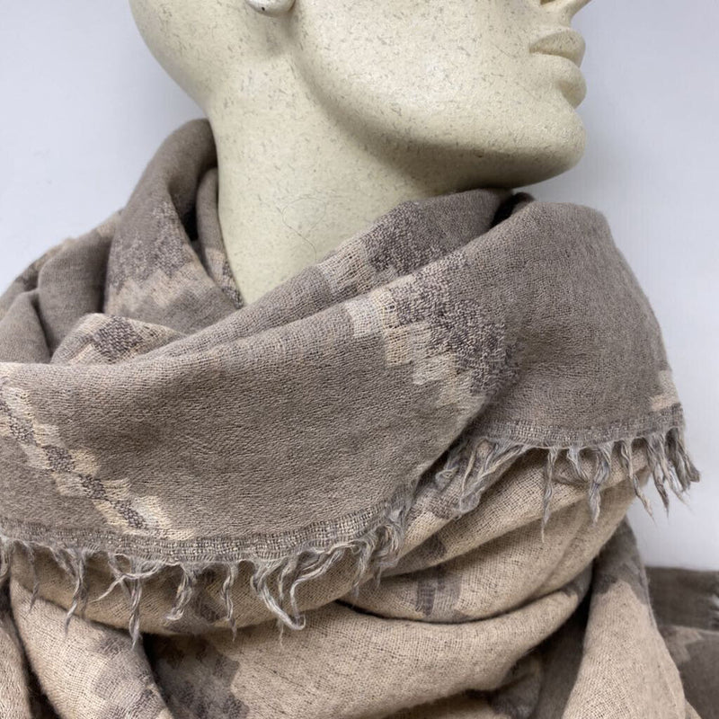 WILFRED WOMEN'S SCARF/SHAWL brown taupe