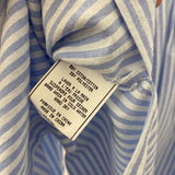 aaron & amber WOMEN'S BLOUSE/SHIRT blue white stripe S