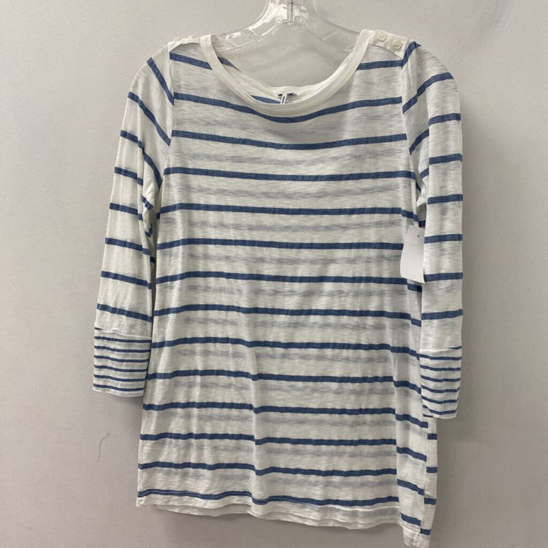 SPLENDID WOMEN'S T-SHIRT white blue M