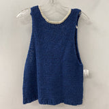 FREE PEOPLE WOMEN'S TOP navy cream M