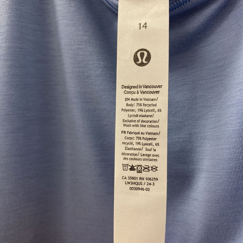 LULULEMON WOMEN'S ACTIVE TOP blue 14