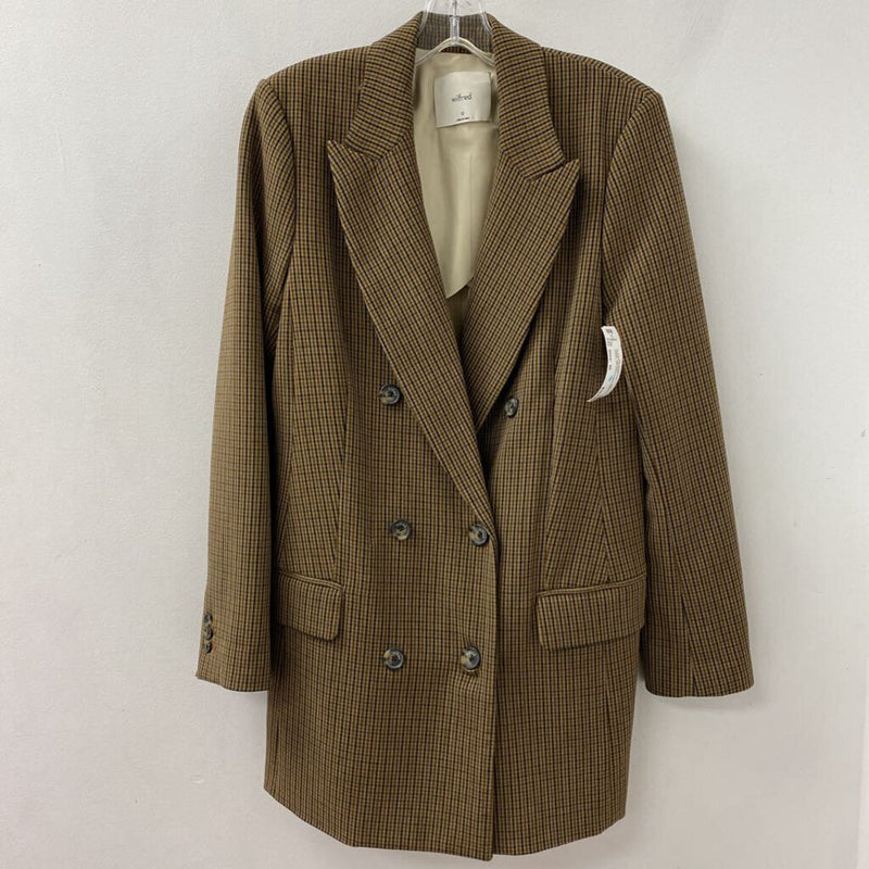 WILFRED WOMEN'S BLAZER/JACKET brown black 10