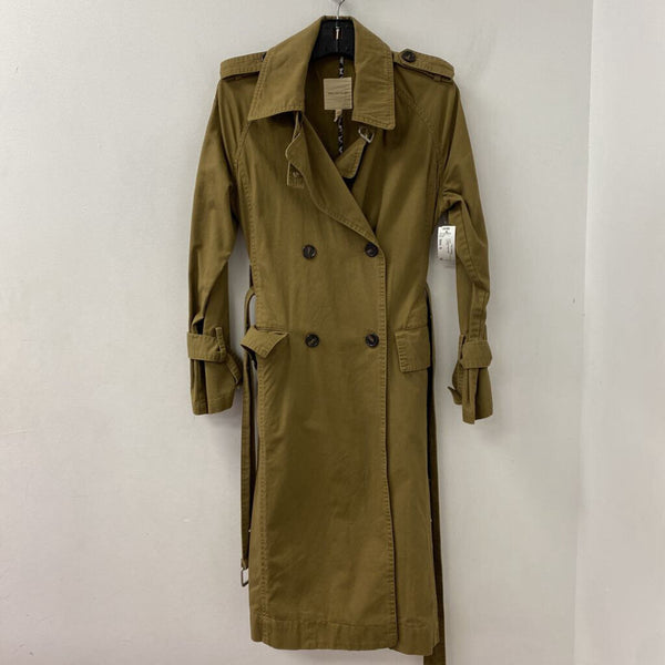 AVEC LES FILLES WOMEN'S COAT dark khaki S
