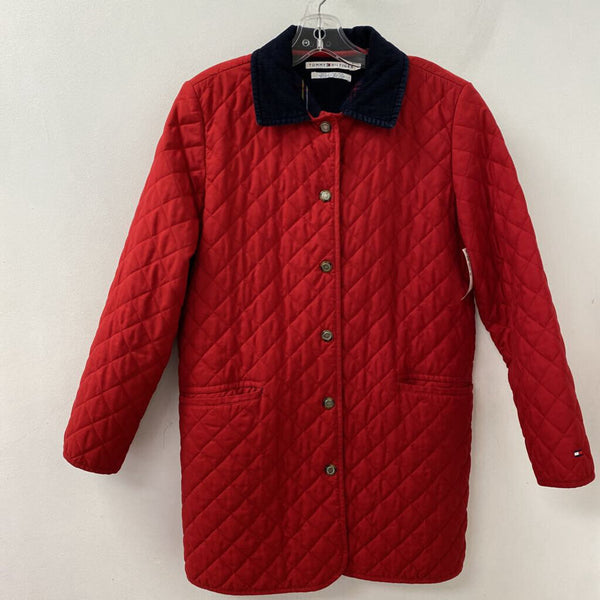 TOMMY HILFIGER WOMEN'S COAT red navy M