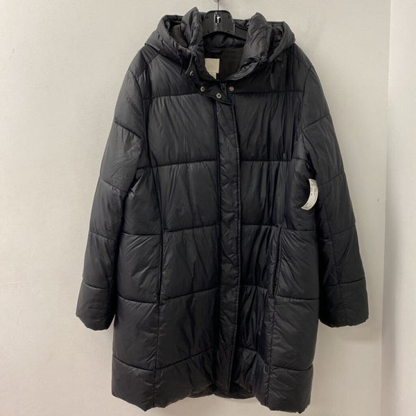 H&M WOMEN'S COAT black XL