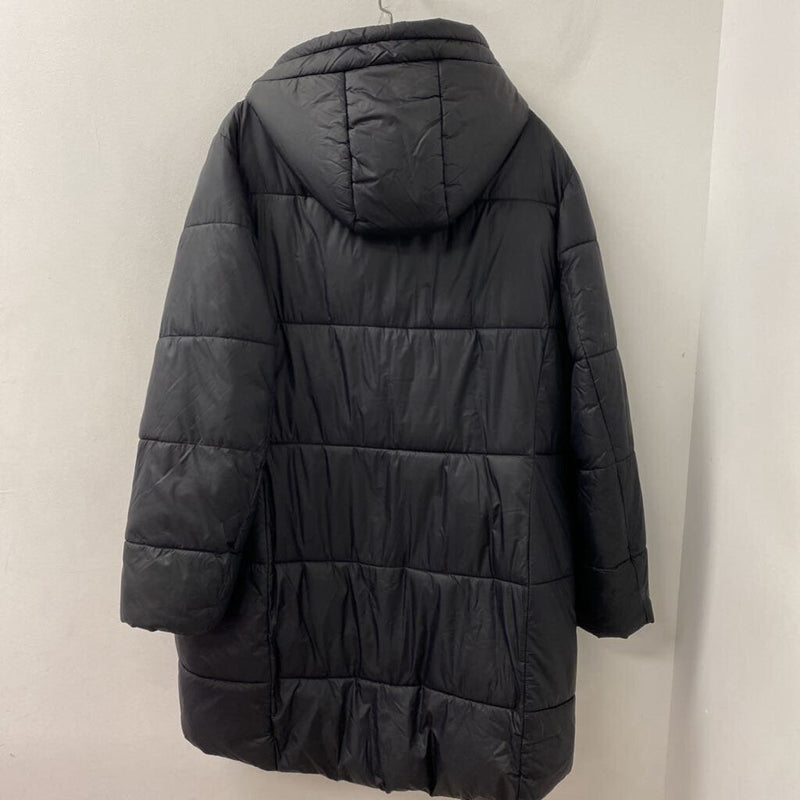 H&M WOMEN'S COAT black XL