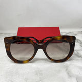 FENDI WOMEN'S SUNGLASSES brown tortoiseshell