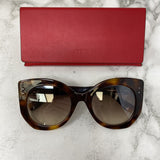 FENDI WOMEN'S SUNGLASSES brown tortoiseshell