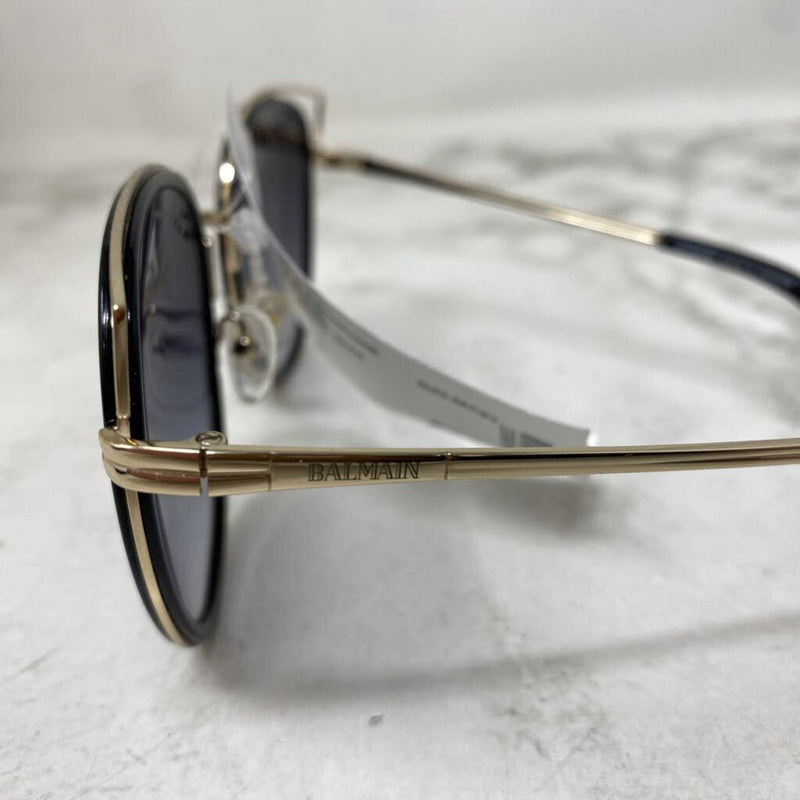 BALMAIN WOMEN'S SUNGLASSES black gold