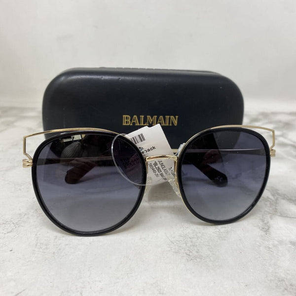 BALMAIN WOMEN'S SUNGLASSES black gold