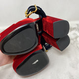 PRADA WOMEN'S HEELS red navy 38