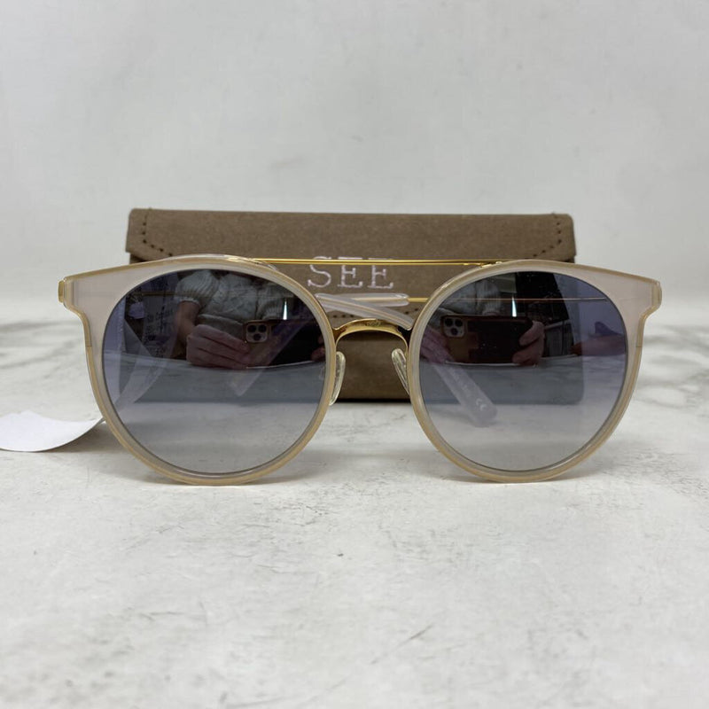 WOMEN'S SUNGLASSES white gold