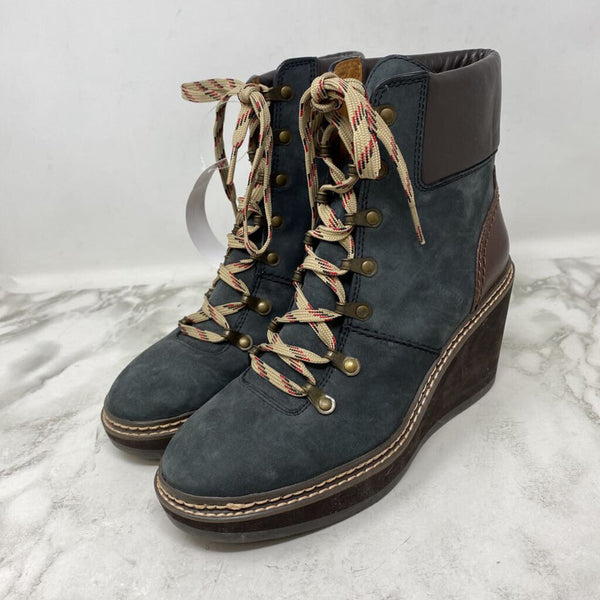 SEE BY CHLOE WOMEN'S BOOTS WINTER brown blue 39