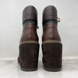 SEE BY CHLOE WOMEN'S BOOTS WINTER brown blue 39