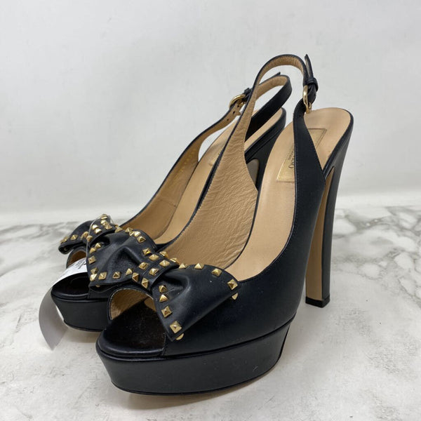 VALENTINO Garavani WOMEN'S HEELS black gold 39.5