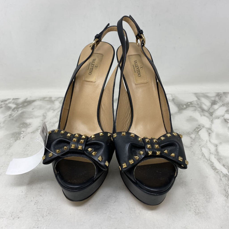 VALENTINO Garavani WOMEN'S HEELS black gold 39.5