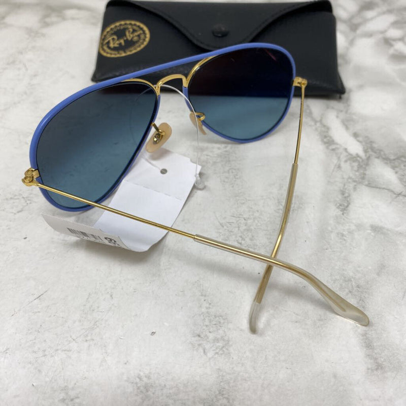 RAY-BAN WOMEN'S SUNGLASSES blue gold