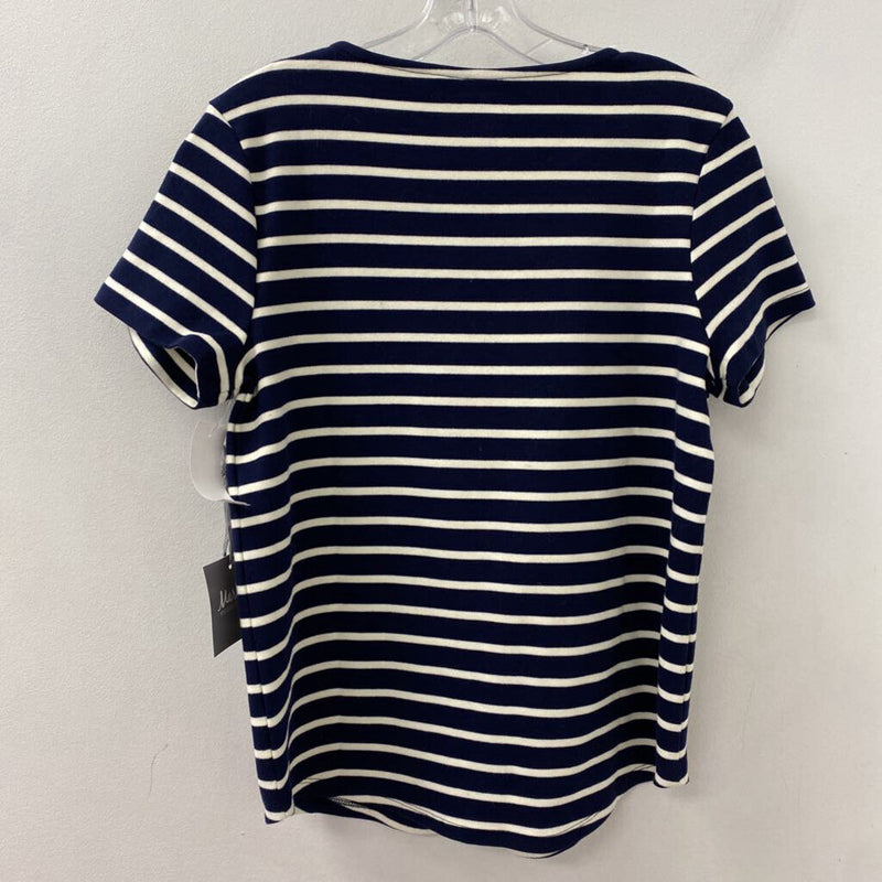 MARLED WOMEN'S TOP navy white M