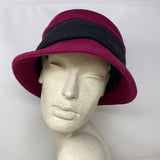 LILLIE&COHOE WOMEN'S HAT magenta charcoal 2