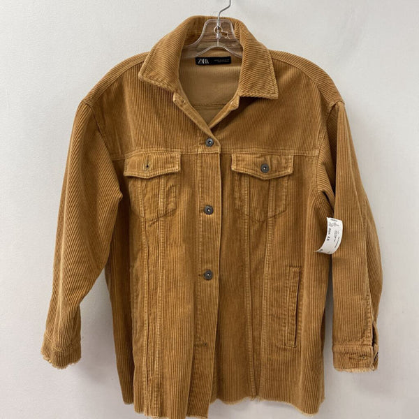 ZARA WOMEN'S TOP tan XS