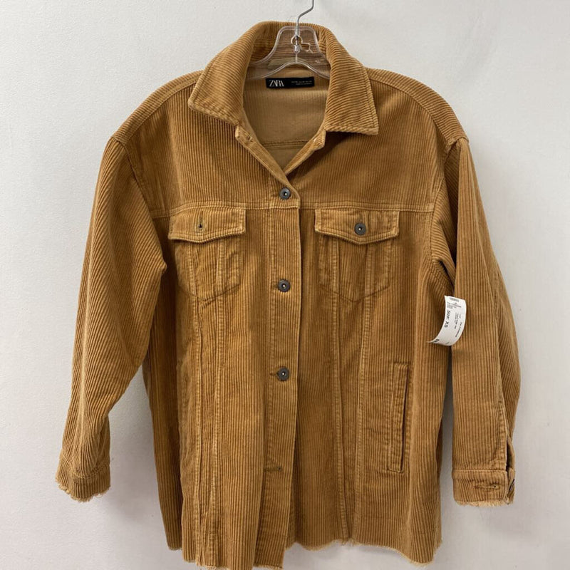 ZARA WOMEN'S TOP tan XS