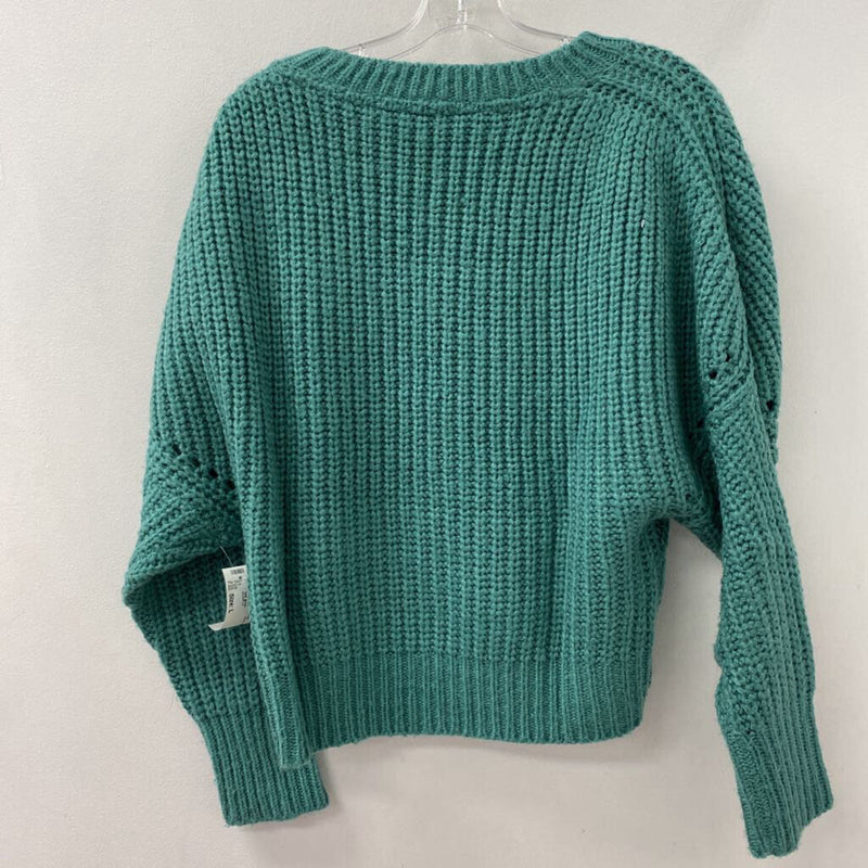 SEVEN SISTERS WOMEN'S SWEATER green L