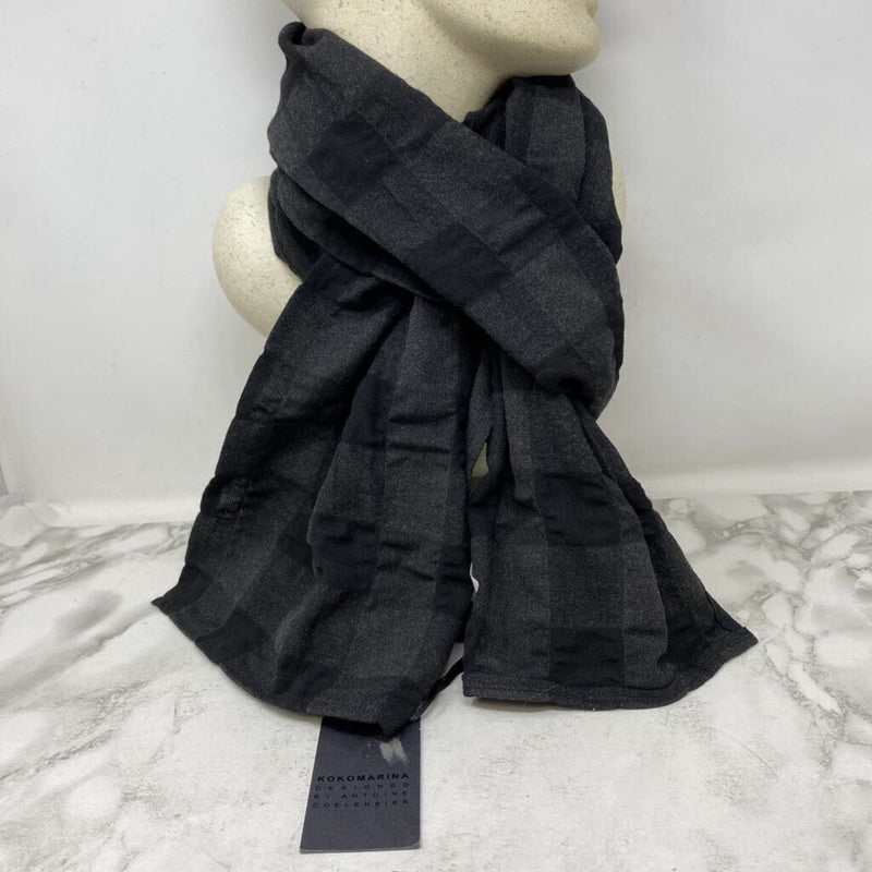 KOKOMARINA WOMEN'S SCARF/SHAWL grey black