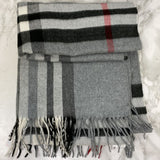 WOMEN'S SCARF/SHAWL grey red black white
