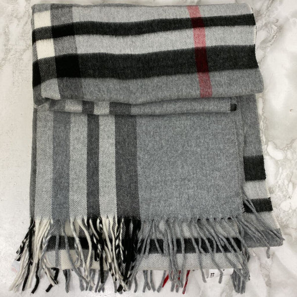 WOMEN'S SCARF/SHAWL grey red black white