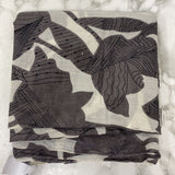 WOMEN'S SCARF/SHAWL white grey