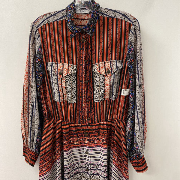 TENAX WOMEN'S DRESS brick black white multi S/42