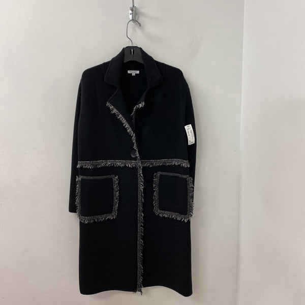 WOMEN'S COAT black grey M