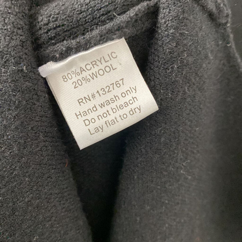 WOMEN'S COAT black grey M