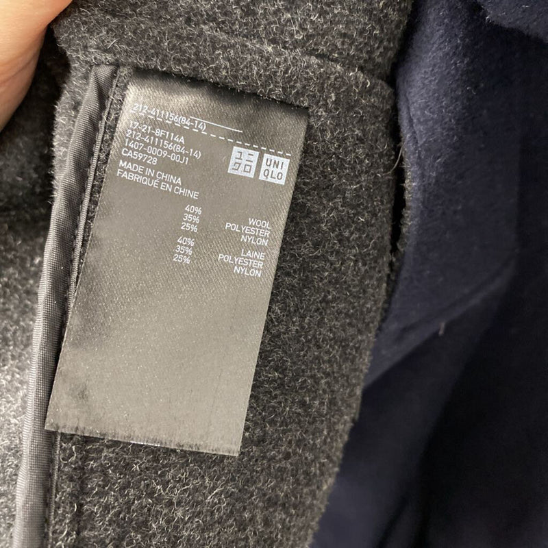 UNIQLO WOMEN'S COAT navy grey M