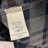 TILLEY endurables WOMEN'S BLOUSE/SHIRT grey navy brown plaid S