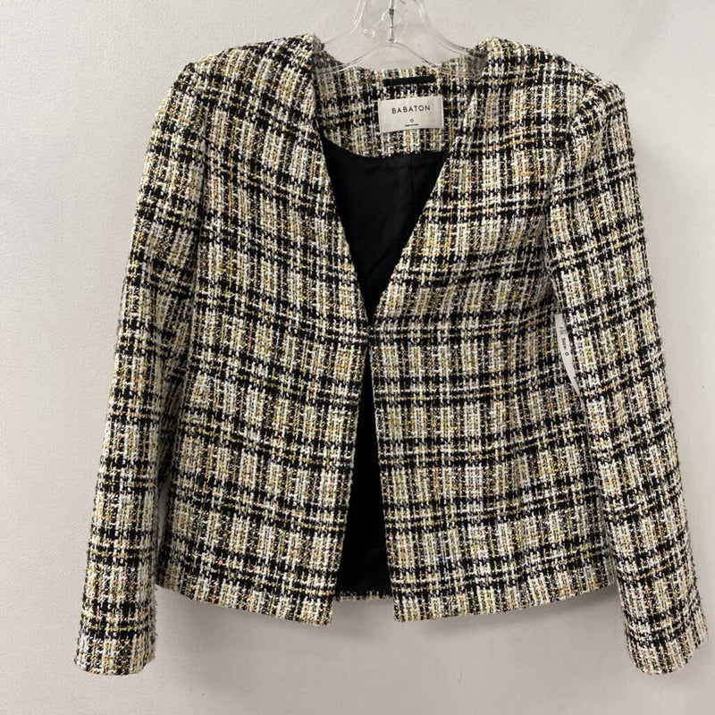 BABATON WOMEN'S BLAZER/JACKET black white yellow 0