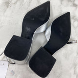 STEVE MADDEN WOMEN'S HEELS silver 7.5