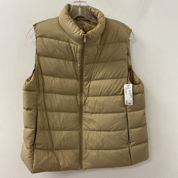 UNIQLO WOMEN'S VESTS OUTERWEAR gold L