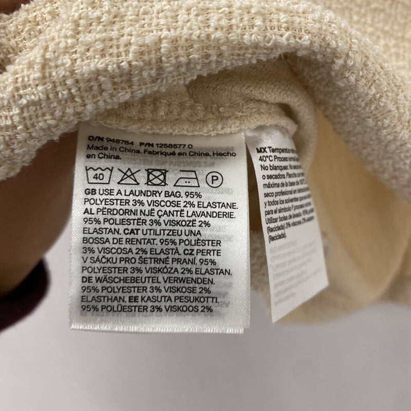 H&M WOMEN'S BLAZER/JACKET cream M