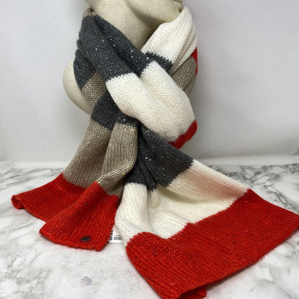 TOMMY HILFIGER WOMEN'S SCARF/SHAWL red beige grey