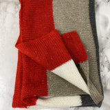 TOMMY HILFIGER WOMEN'S SCARF/SHAWL red beige grey